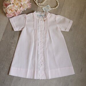 Newborn Pink Lace Folded Day Gown Feltman Brothers Coming Home Outfit NWT